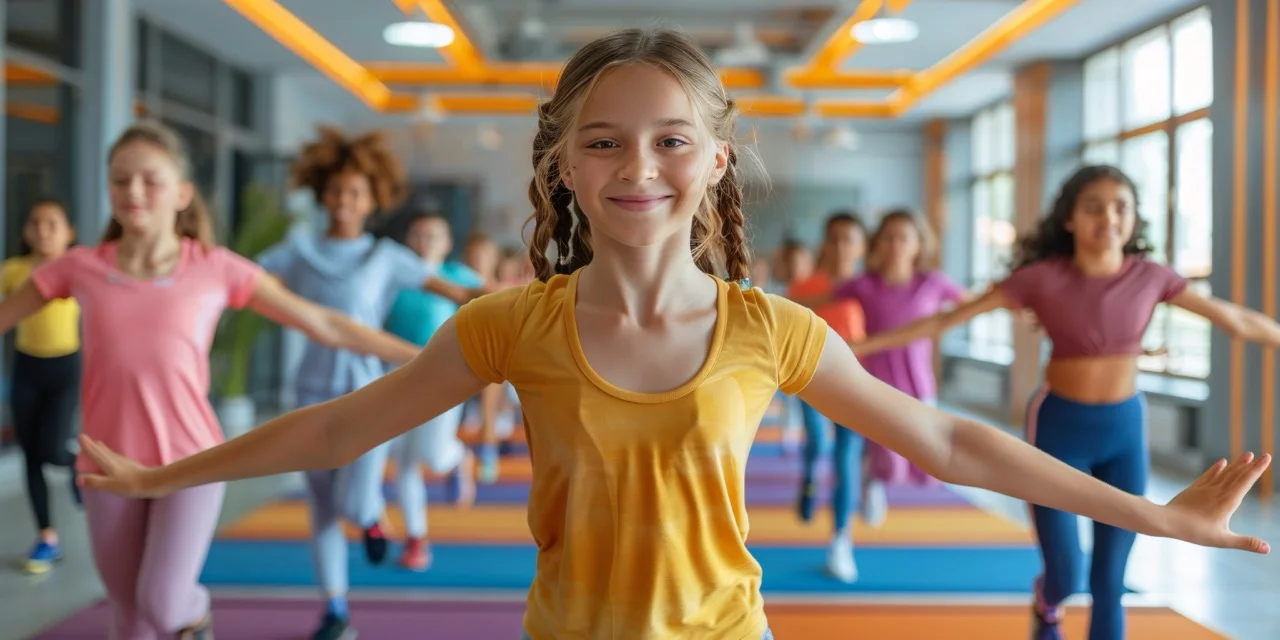 Kinder tanzen gemeinsam bei einer Geburtstagsfeier im LifeForce Fitness