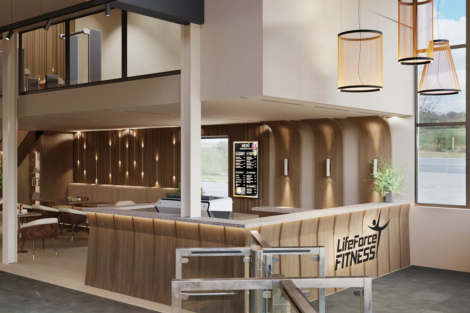 Visualisierung des Empfangs im neuen LifeForce Studio Rot am See